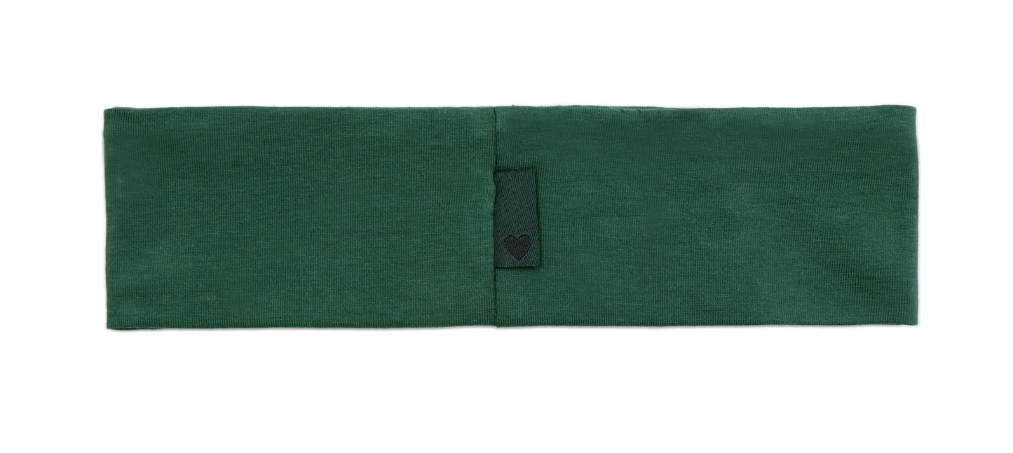 Hunter Green Embroidered Sweatband