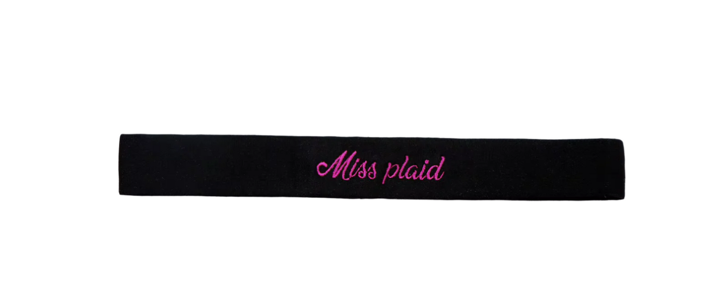 Black/Hot Pink Elastic Band
