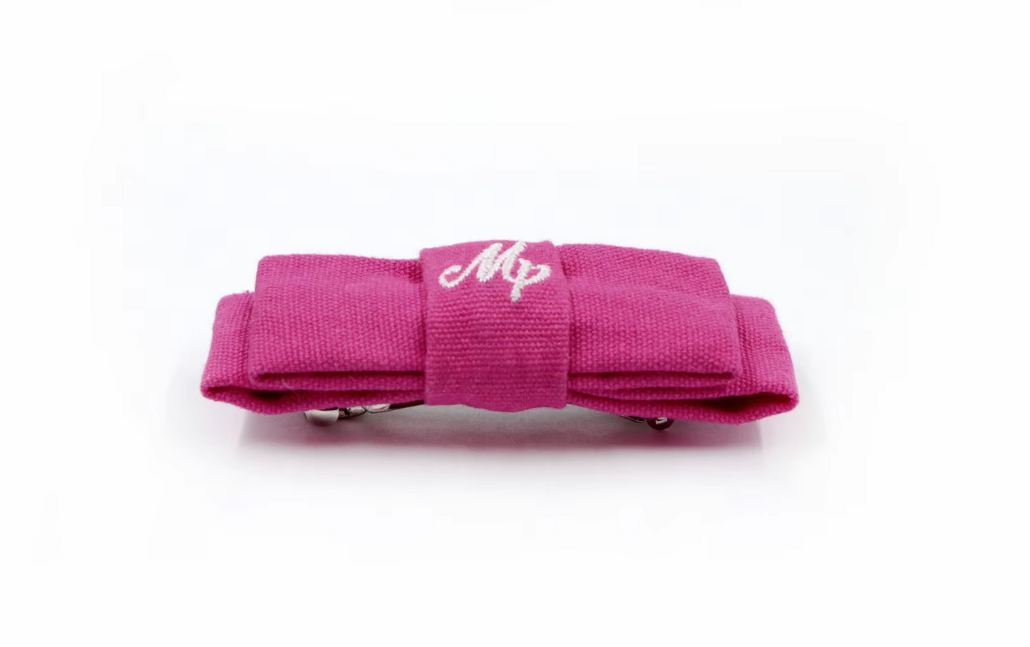 Hot Pink Canvas Bow