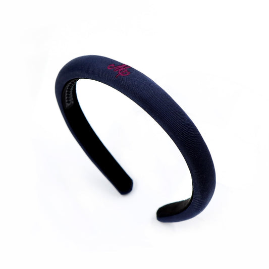 Navy Logo Embroidered Headband
